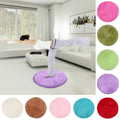 42cm Fluffy Round Foam Rug Non Slip Shower Bedroom Mat Door Floor Carpet Good Elastic