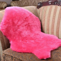 Soft Sheepskin Chair Cover Warm Hairy Carpet Seat Pad Plain Skin Fur Plain Fluffy Area Rugs Washable Bedroom Faux Mat Seat Pads