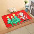 Christmas Decoration Non-Slip Bath Mat Waterproof Home Decor Doormat Xmas Snowman Christmas Tree Rug Carpet Floor Mat