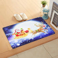 Christmas Decoration Non-Slip Bath Mat Waterproof Home Decor Doormat Xmas Snowman Christmas Tree Rug Carpet Floor Mat