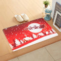 Christmas Decoration Non-Slip Bath Mat Waterproof Home Decor Doormat Xmas Snowman Christmas Tree Rug Carpet Floor Mat