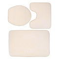 3pcs/set Bathroom Set Toilet Seat Cover Water Absorption Mat Toilet Seat Cover Non-Slip Bath Pad Bathroom Rug Home Decorations