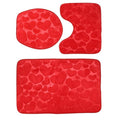 3pcs/set Bathroom Set Toilet Seat Cover Water Absorption Mat Toilet Seat Cover Non-Slip Bath Pad Bathroom Rug Home Decorations